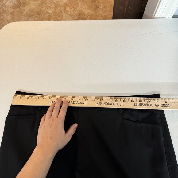 Banana Republic Siena Slim Italian Wool Ankle Pant Size 16L Tall Black Corporate - Picture 10 of 15